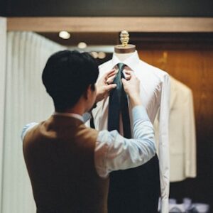 Tailored Wool Suit Jacket